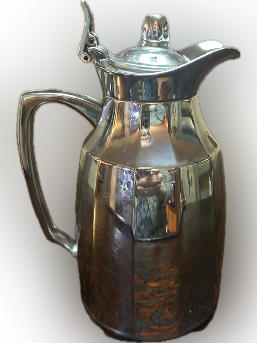 VTG ALFI JUWEL CHROME CARAFE THERMAL SILVER HOT COLD GERMAN COFFEE TEA WATER